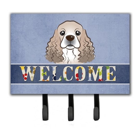 Jensendistributionservices Cocker Spaniel Welcome Leash & Key Holder MI1721021